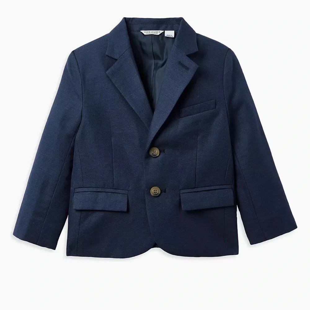 Janie & Jack | EUC - Linen Blend Blazer - Size 5T - Navy